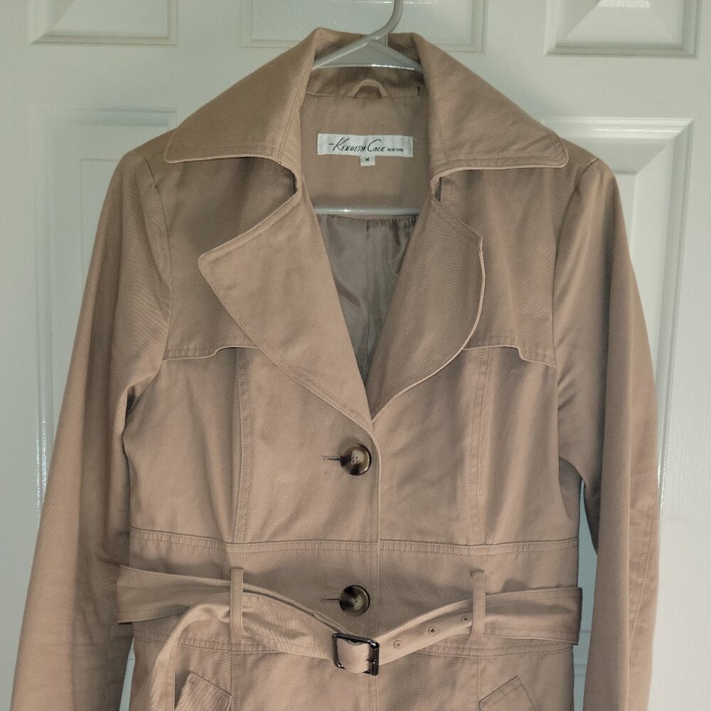 Kenneth Cole Classic Beige Trench Coat